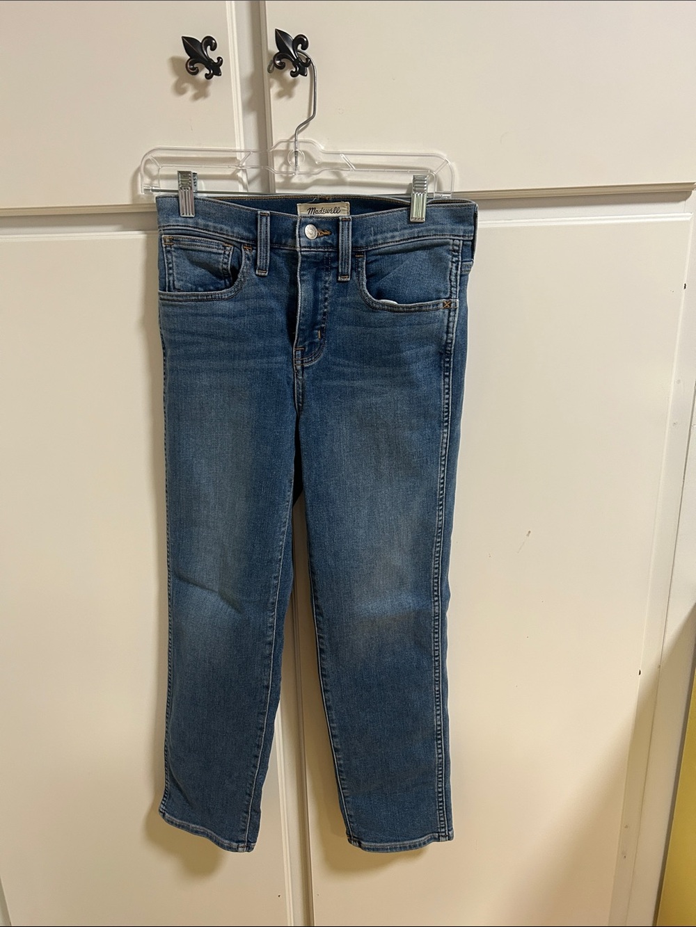 Madewell Roadtripper Stovepipe Midrise Jeans Medium Blue Wash 26P